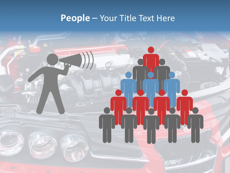 Power Iron Automobile PowerPoint Template