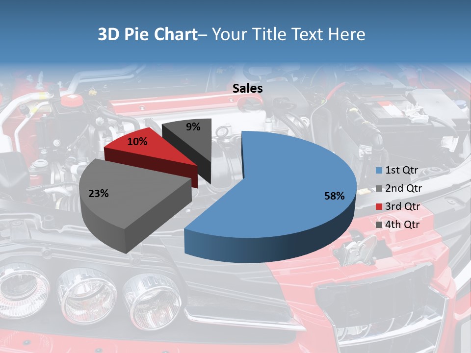 Power Iron Automobile PowerPoint Template