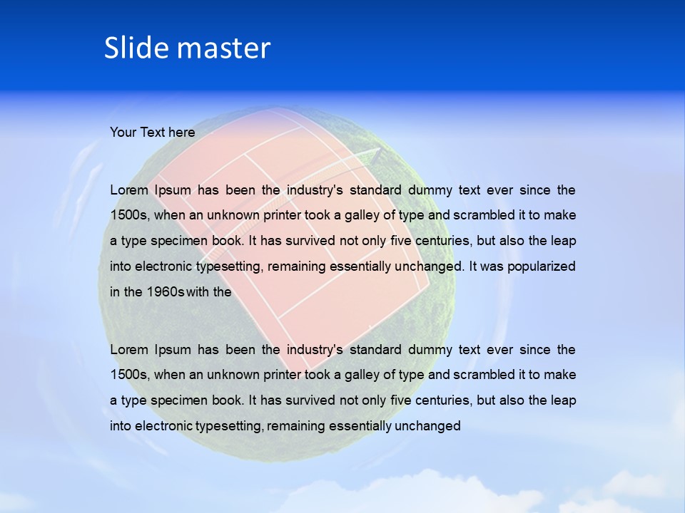 Play Field Competition PowerPoint Template