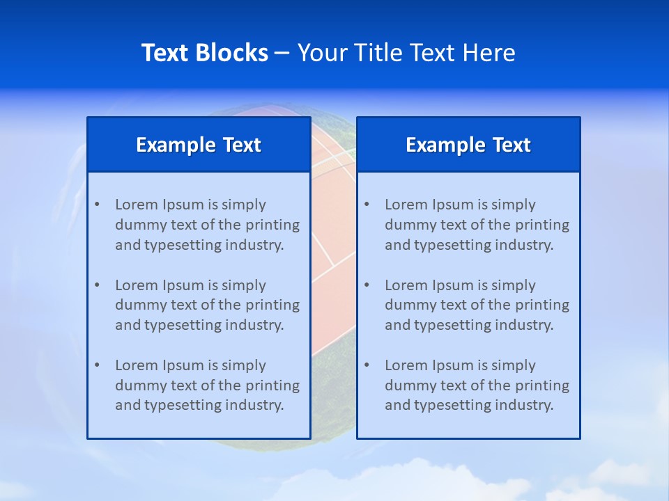 Play Field Competition PowerPoint Template