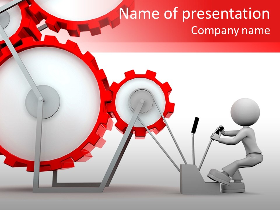 People Man Pinion PowerPoint Template