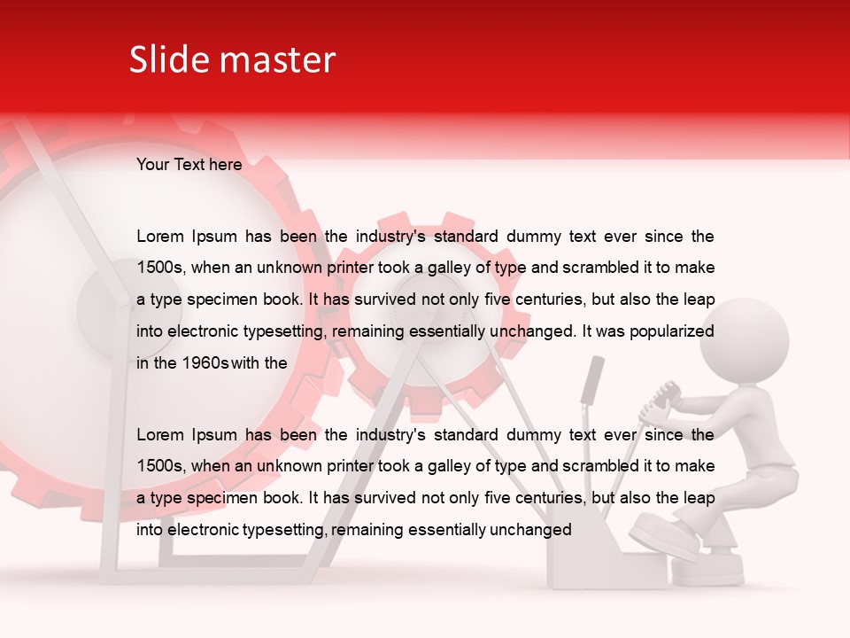 People Man Pinion PowerPoint Template