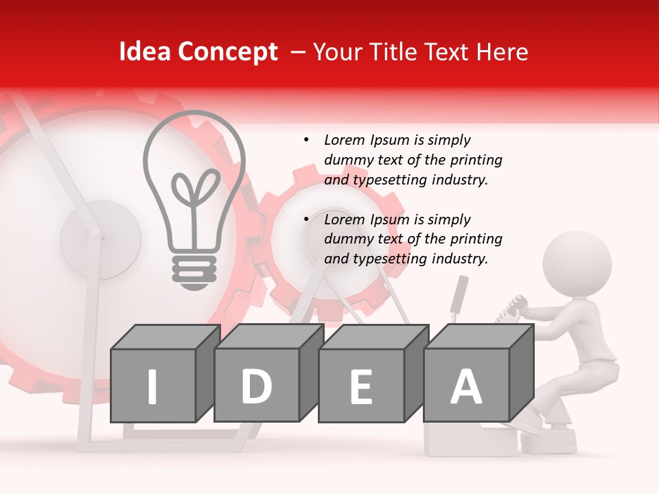 People Man Pinion PowerPoint Template