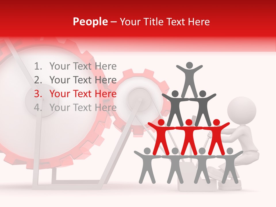 People Man Pinion PowerPoint Template