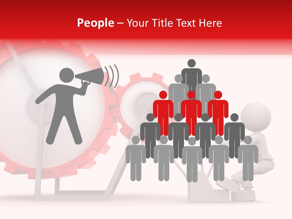 People Man Pinion PowerPoint Template