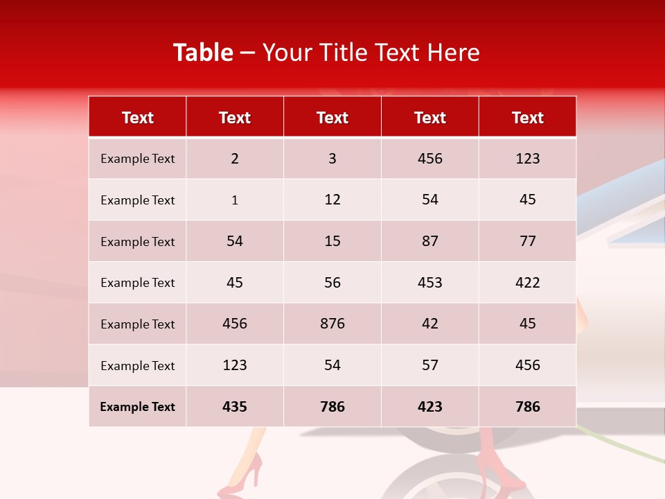 Management Figure Table PowerPoint Template