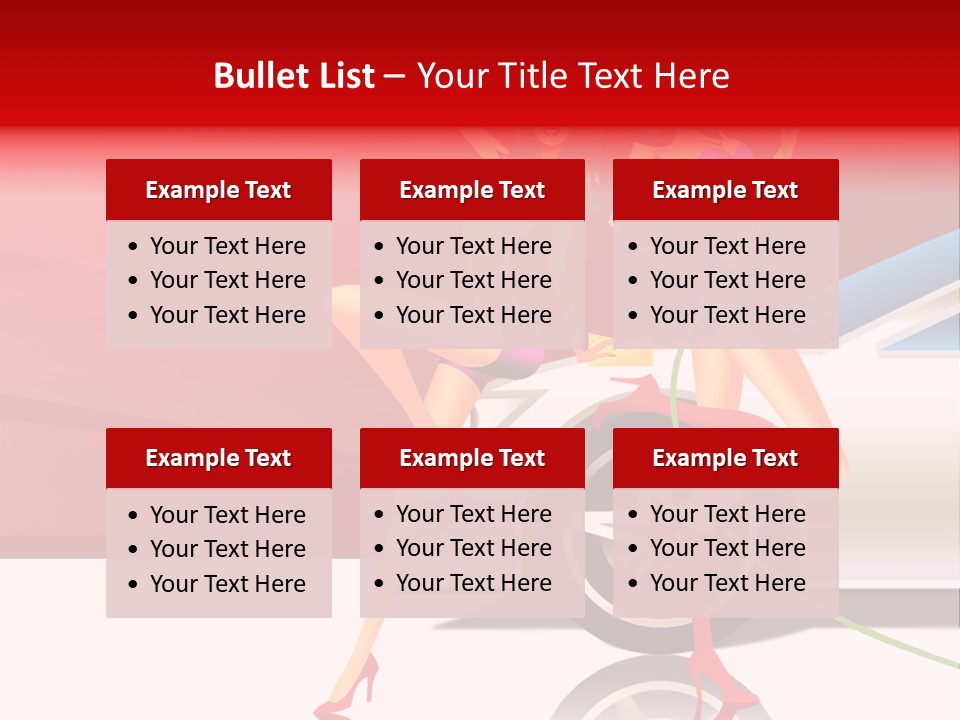 Management Figure Table PowerPoint Template