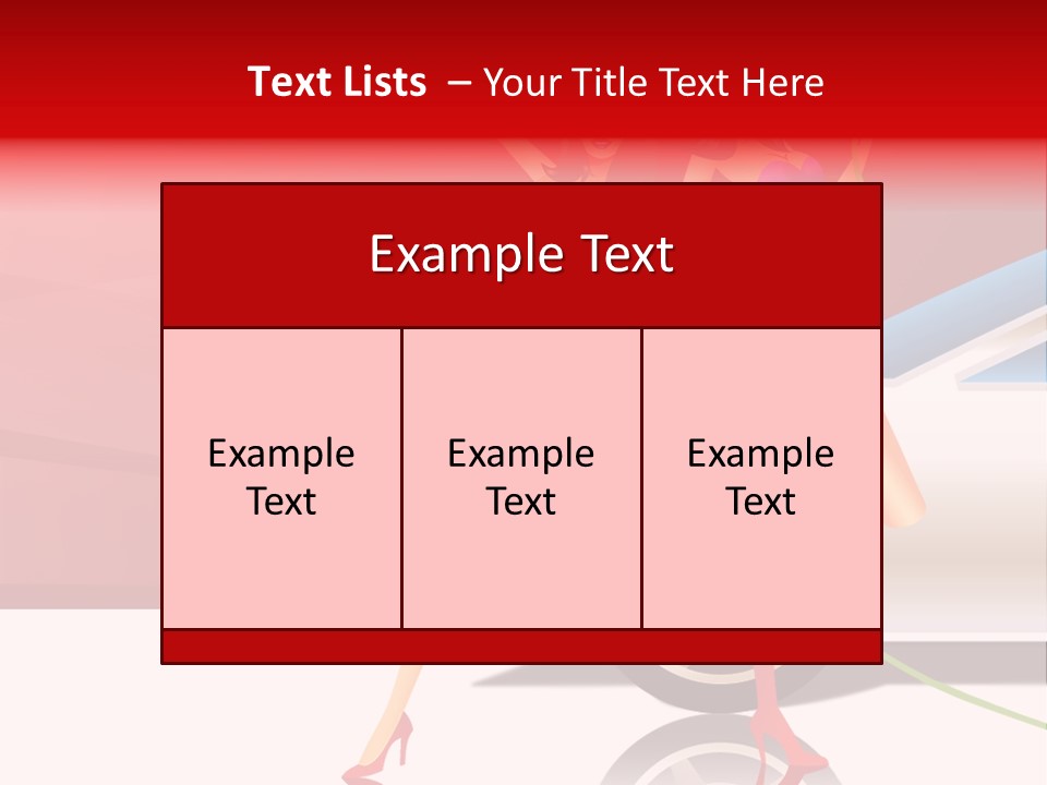Management Figure Table PowerPoint Template
