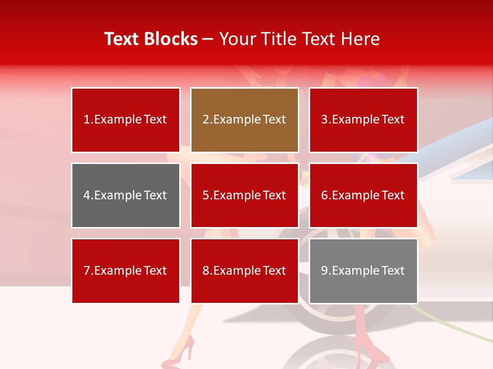 Management Figure Table PowerPoint Template