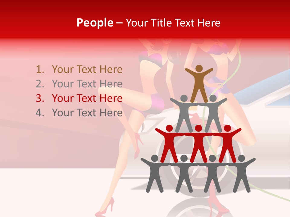 Management Figure Table PowerPoint Template