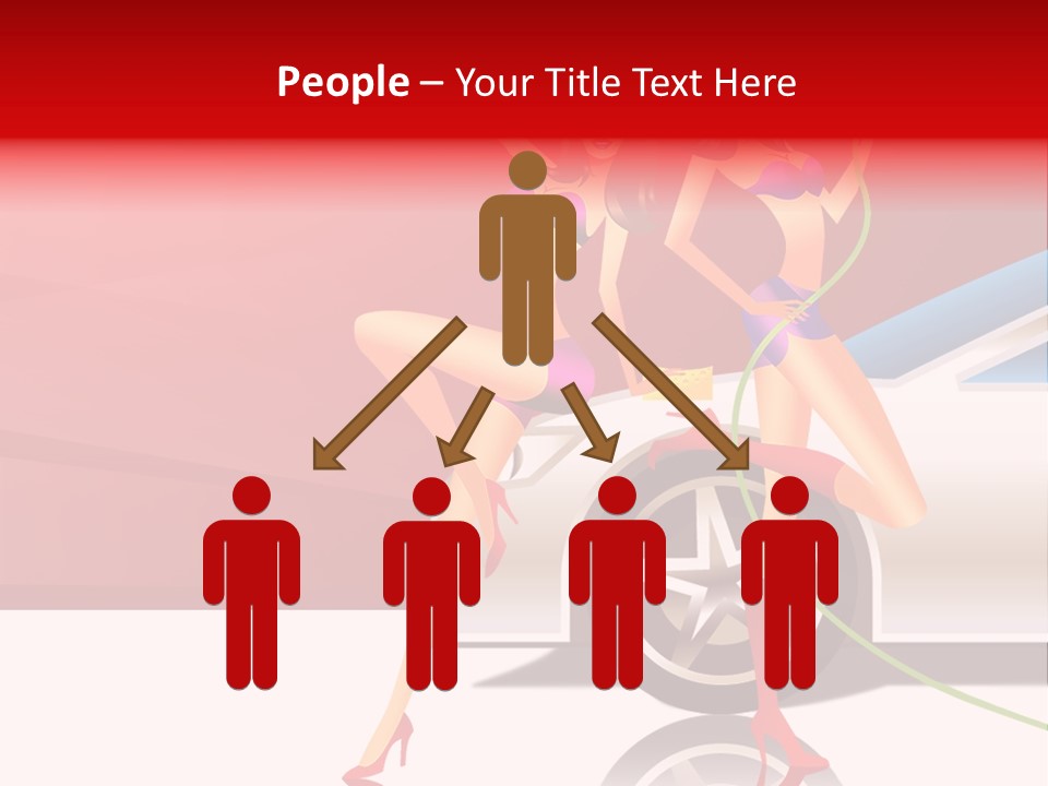 Management Figure Table PowerPoint Template