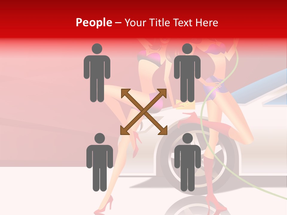 Management Figure Table PowerPoint Template