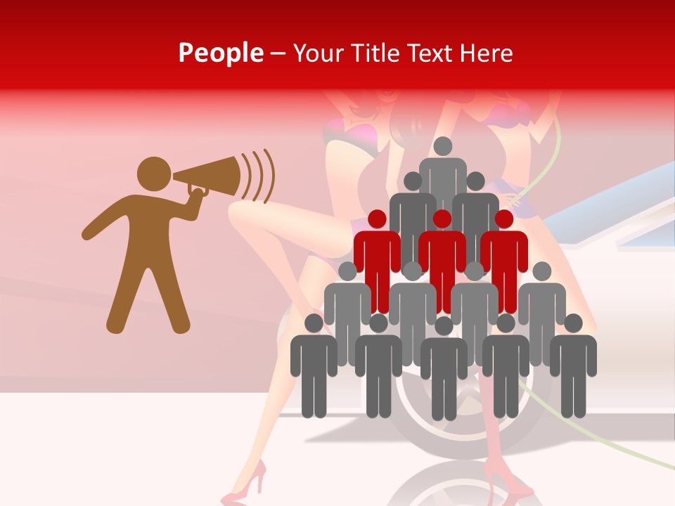 Management Figure Table PowerPoint Template