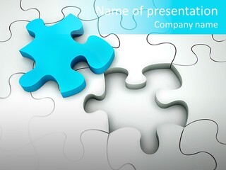 Symbol Assemble Brain PowerPoint Template