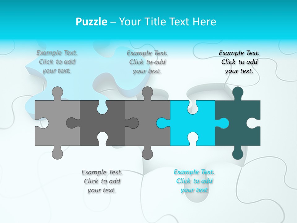 Symbol Assemble Brain PowerPoint Template