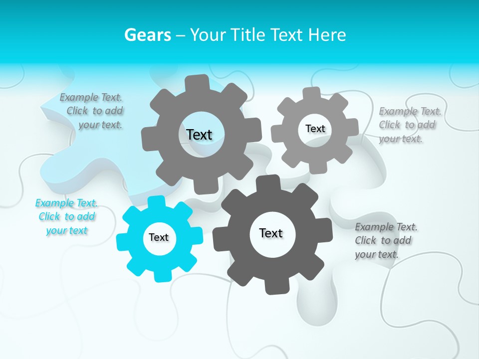 Symbol Assemble Brain PowerPoint Template