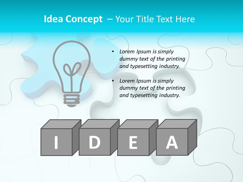 Symbol Assemble Brain PowerPoint Template