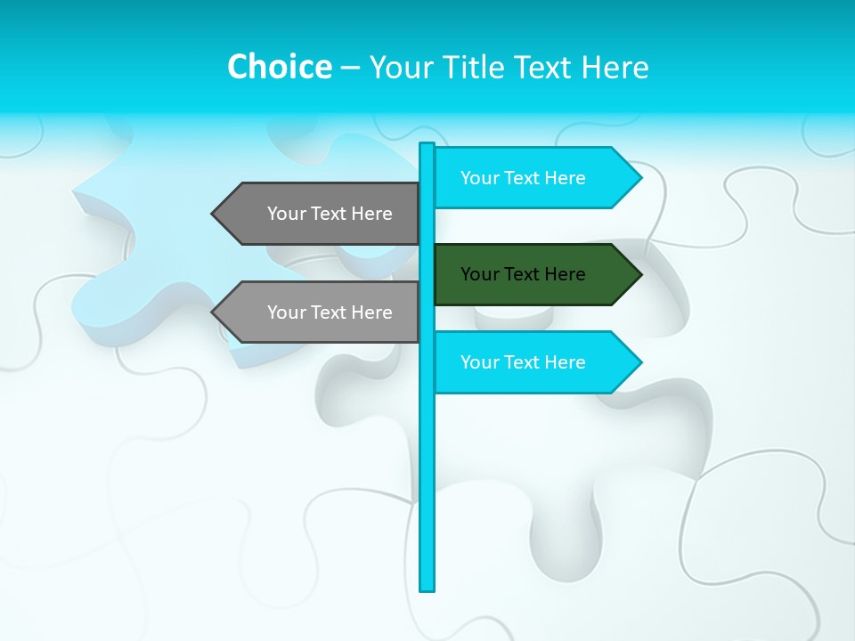 Symbol Assemble Brain PowerPoint Template