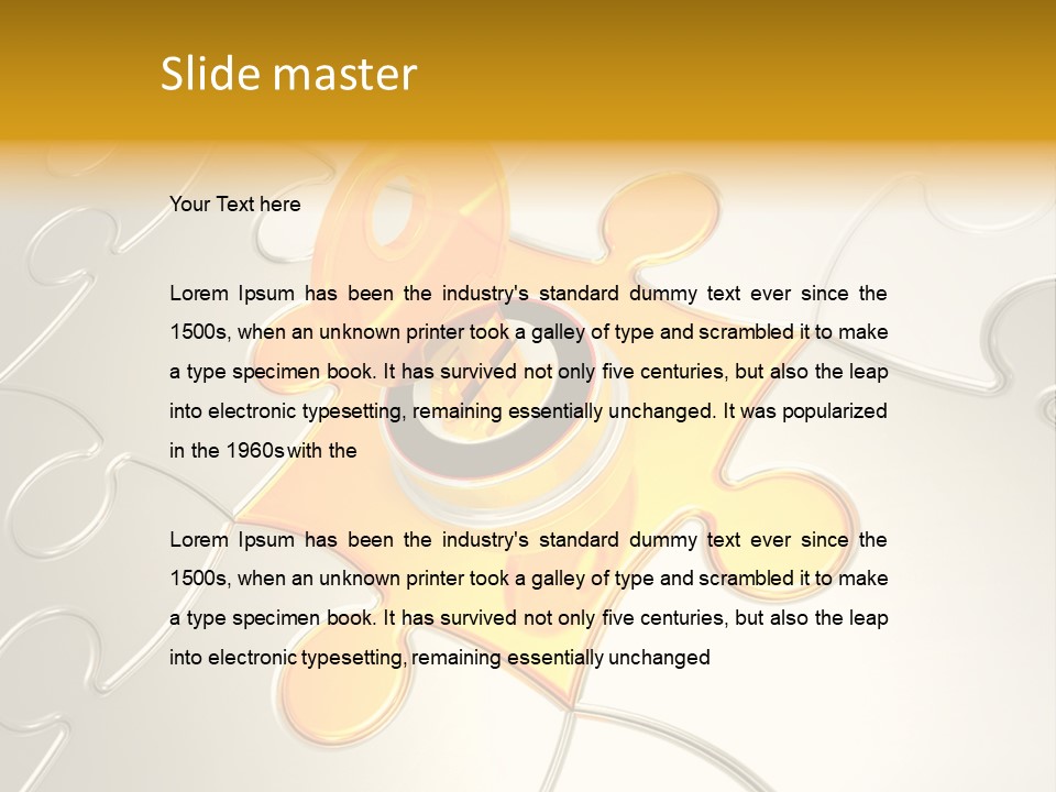 Reflexion Part Solves PowerPoint Template