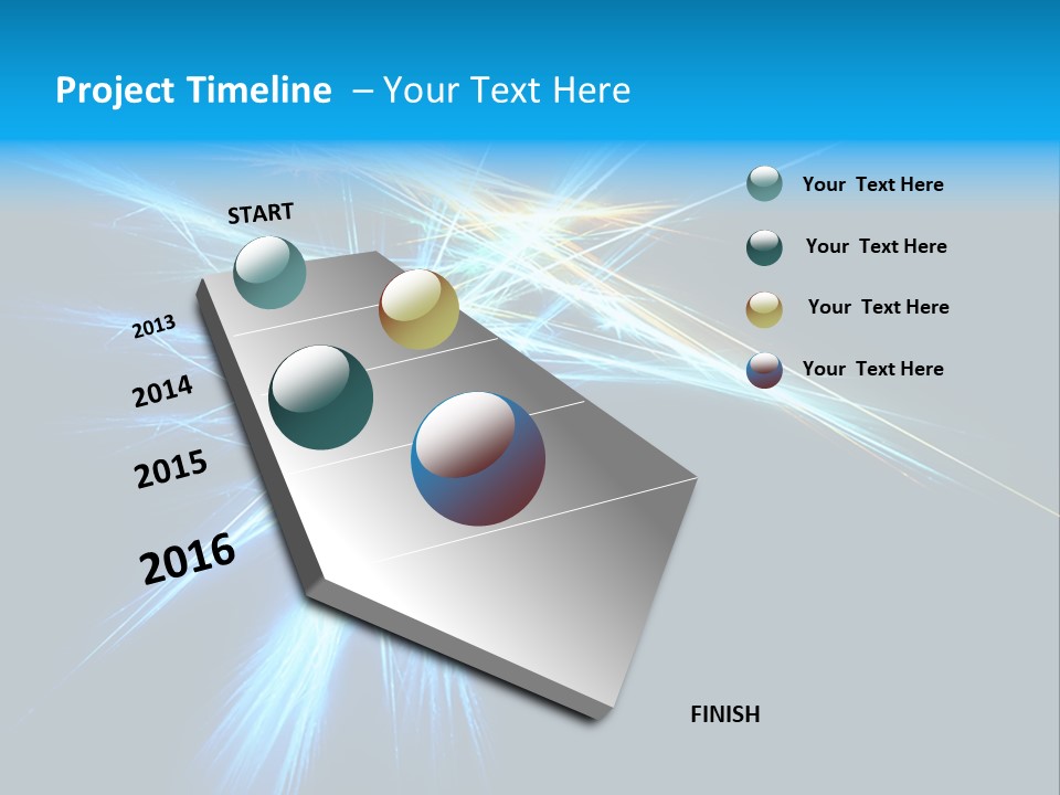 Neon Bright Lines PowerPoint Template