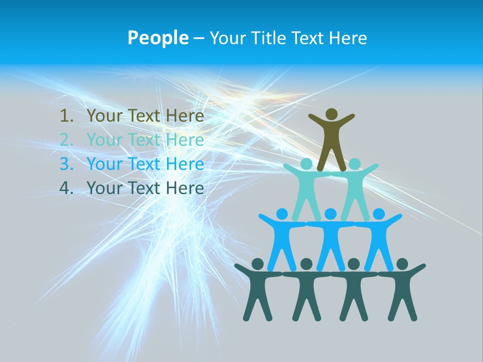 Neon Bright Lines PowerPoint Template