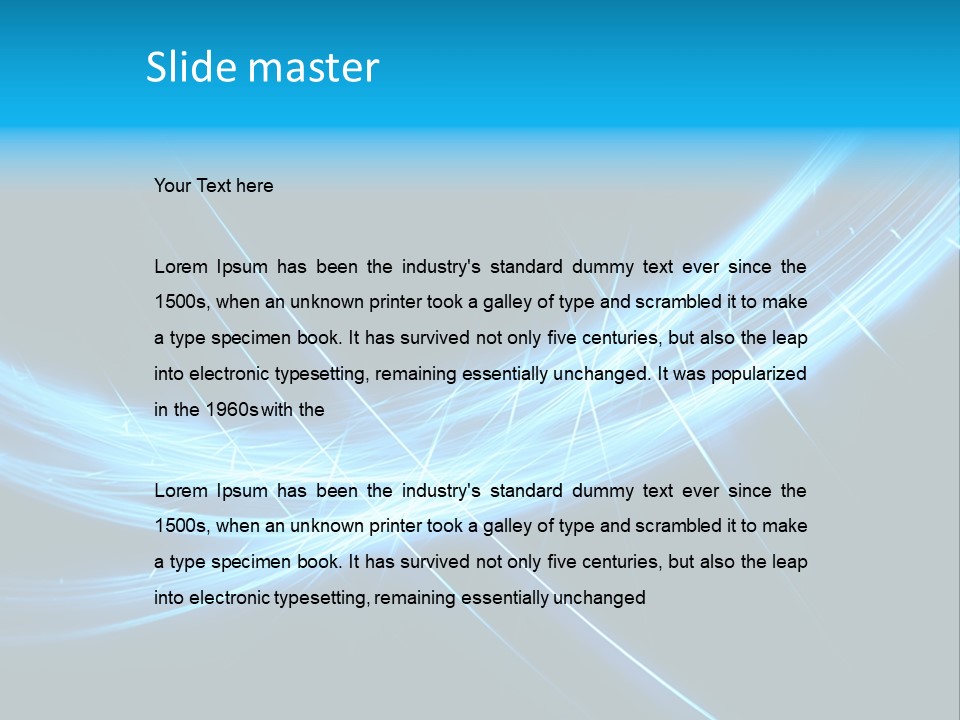 Futuristic Art Fractal PowerPoint Template