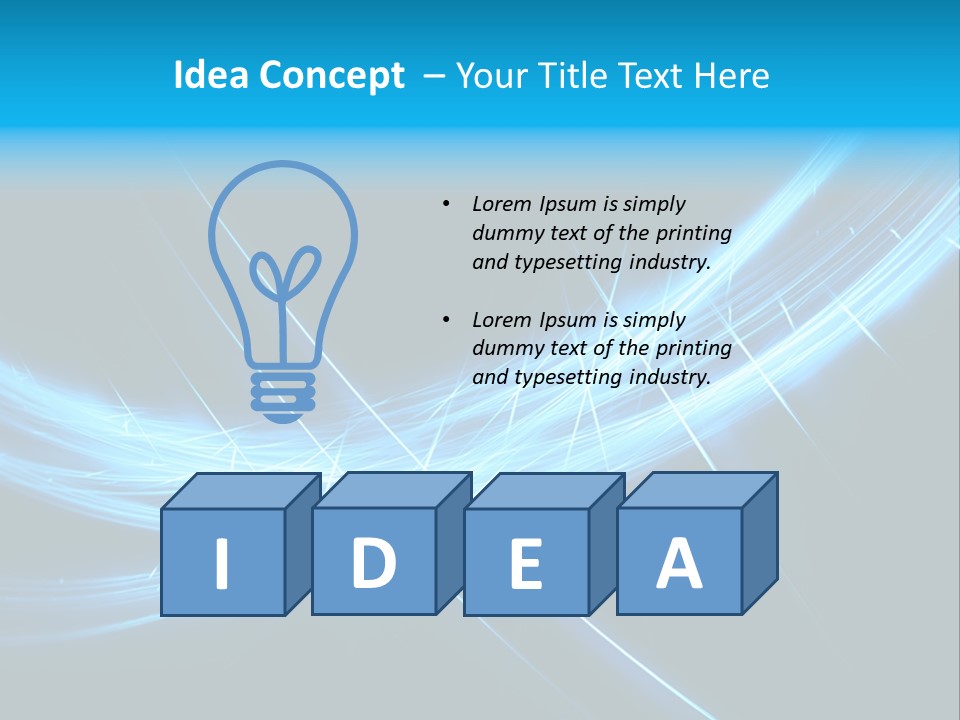 Futuristic Art Fractal PowerPoint Template