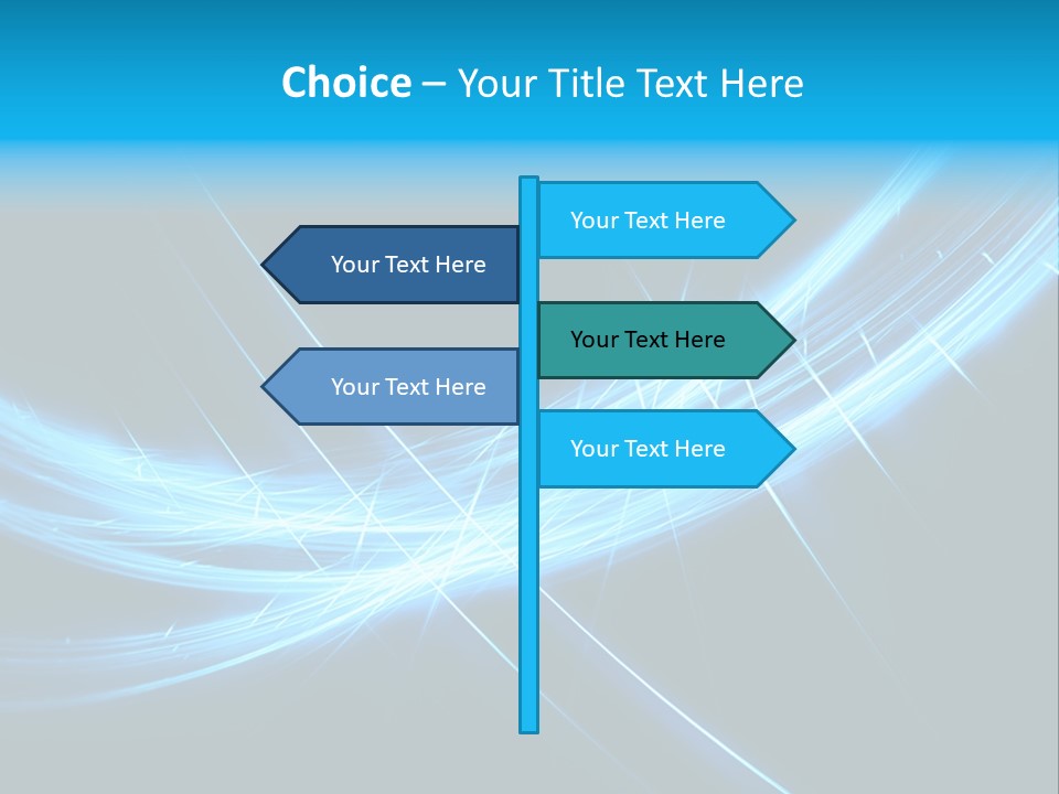 Futuristic Art Fractal PowerPoint Template