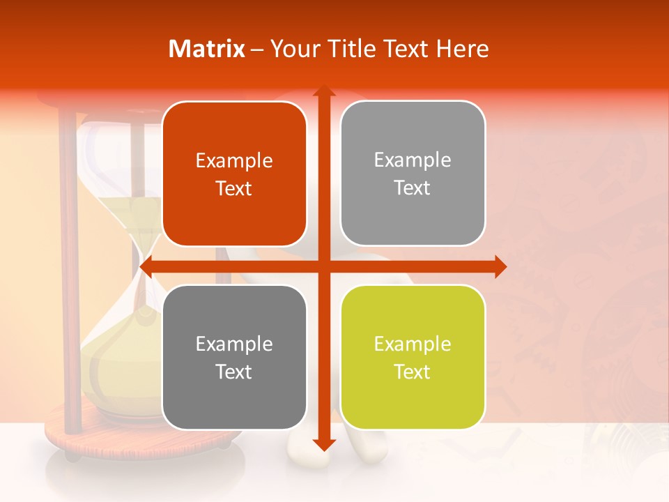 Leaning Person Three Dimensional PowerPoint Template