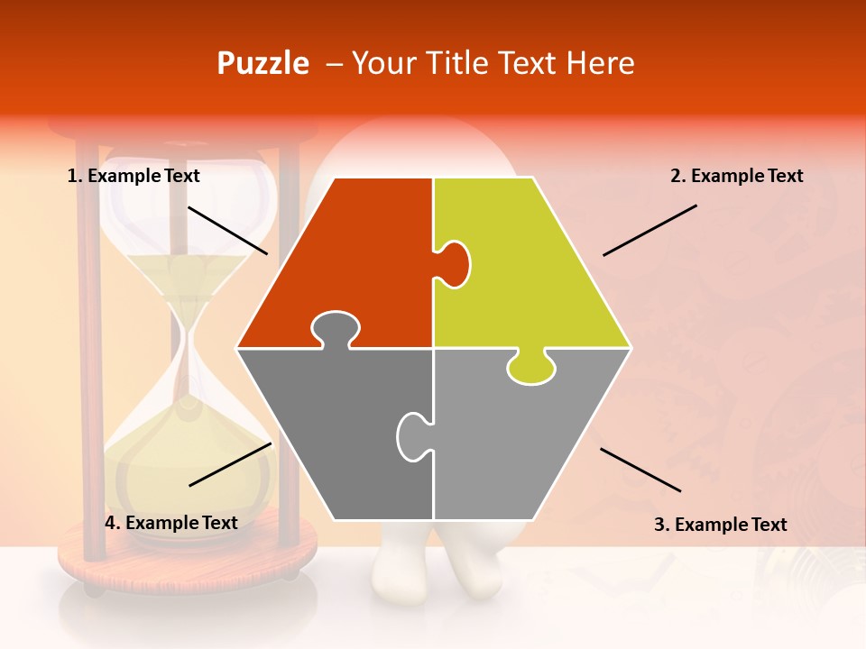 Leaning Person Three Dimensional PowerPoint Template