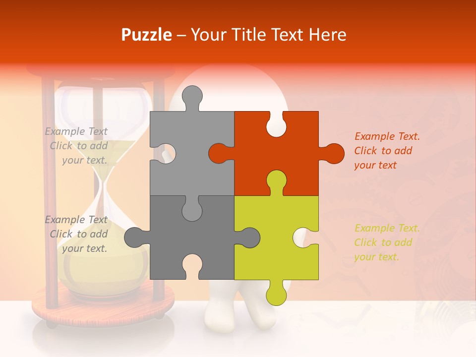 Leaning Person Three Dimensional PowerPoint Template