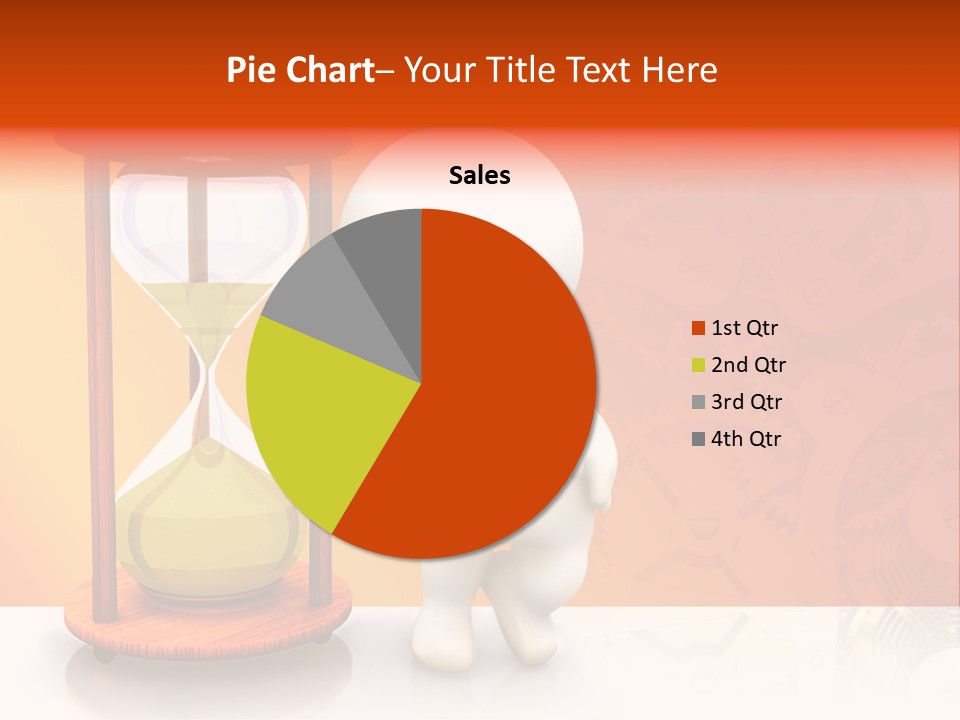 Leaning Person Three Dimensional PowerPoint Template