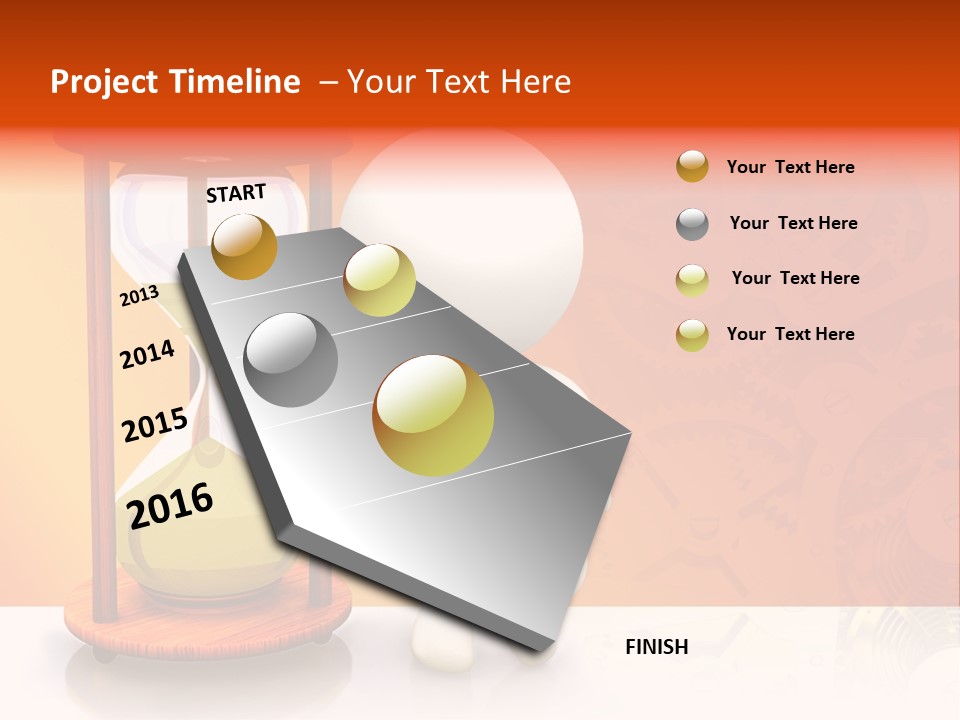 Leaning Person Three Dimensional PowerPoint Template