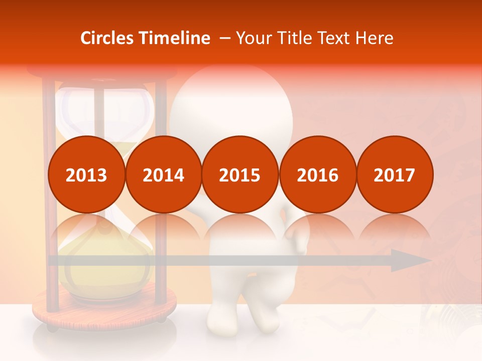 Leaning Person Three Dimensional PowerPoint Template