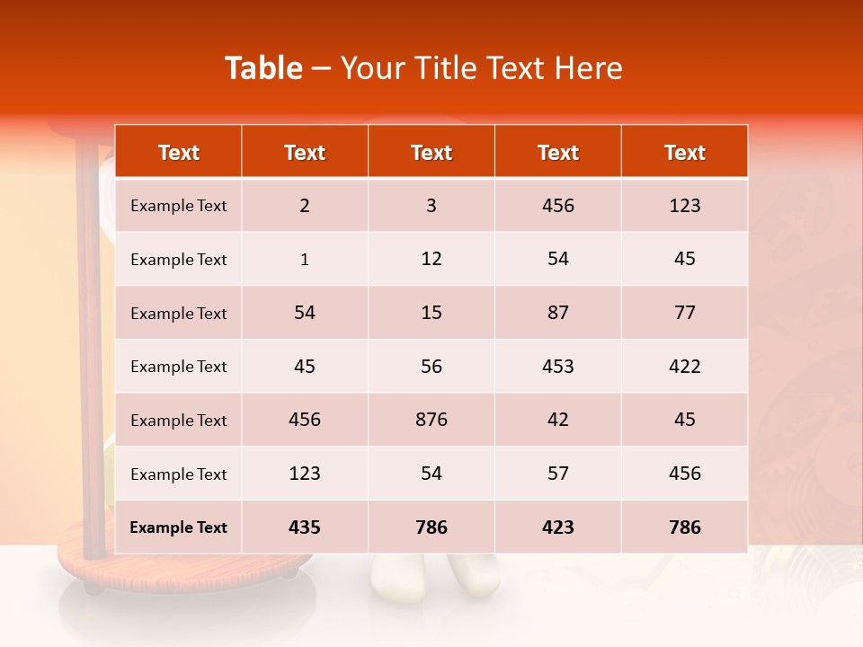 Leaning Person Three Dimensional PowerPoint Template