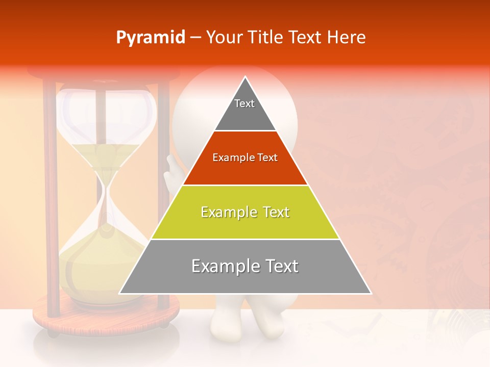 Leaning Person Three Dimensional PowerPoint Template