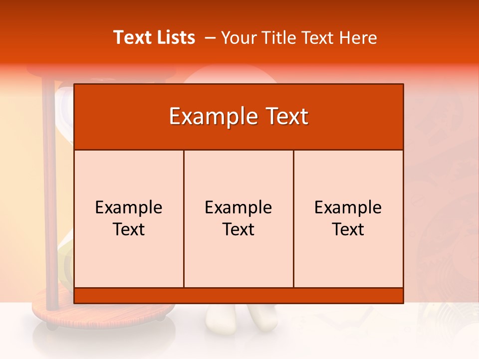 Leaning Person Three Dimensional PowerPoint Template