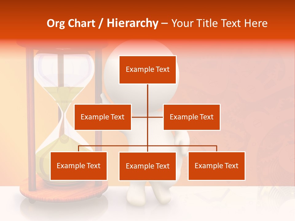 Leaning Person Three Dimensional PowerPoint Template