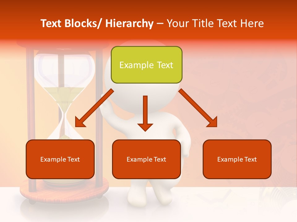 Leaning Person Three Dimensional PowerPoint Template