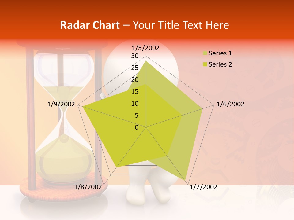 Leaning Person Three Dimensional PowerPoint Template