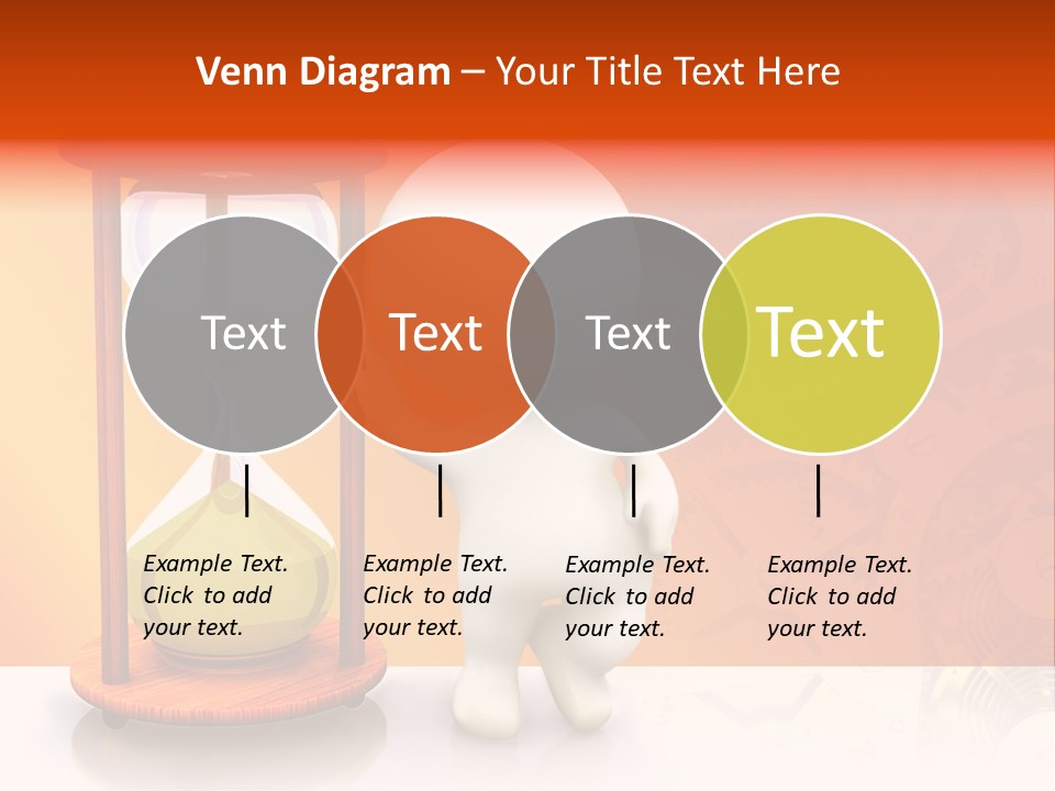 Leaning Person Three Dimensional PowerPoint Template