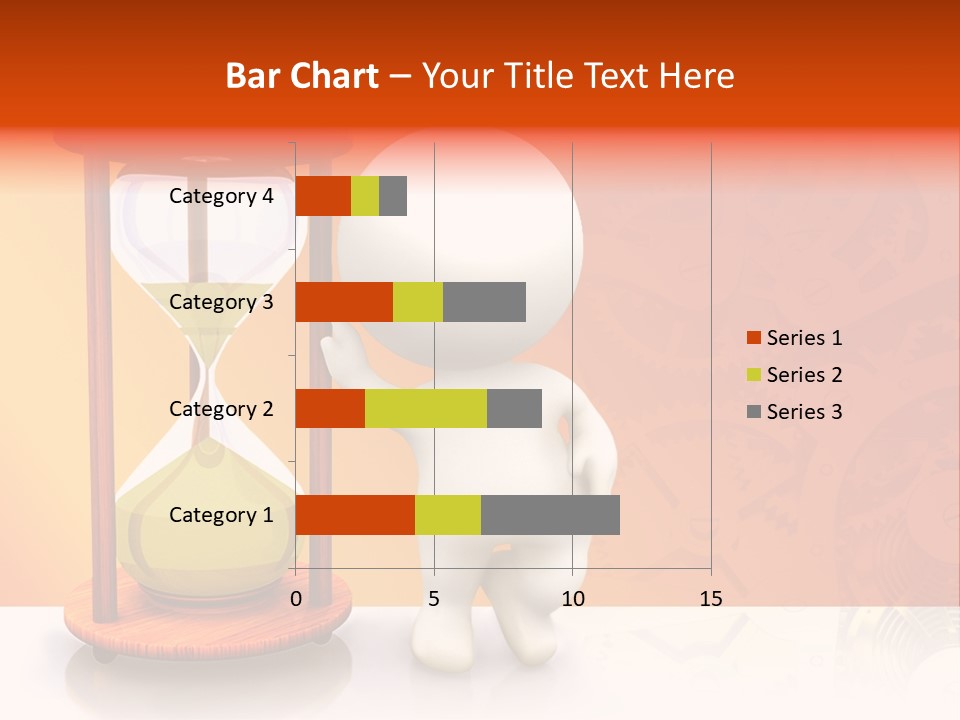 Leaning Person Three Dimensional PowerPoint Template