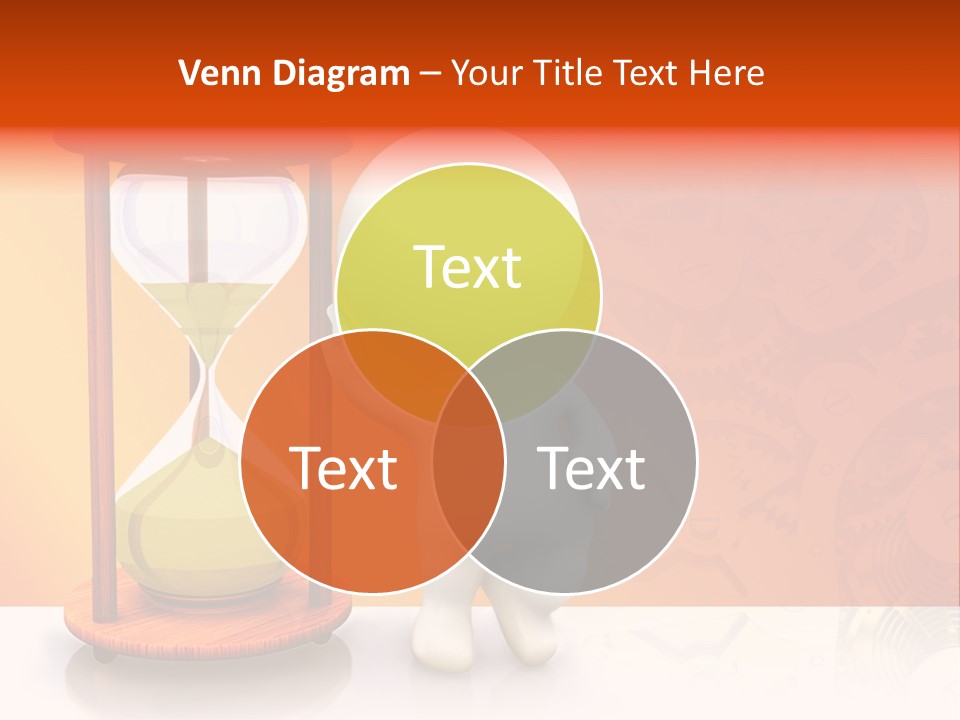 Leaning Person Three Dimensional PowerPoint Template