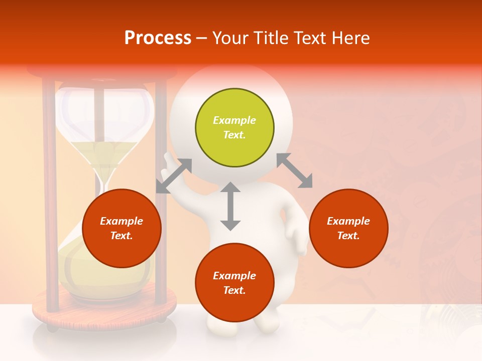 Leaning Person Three Dimensional PowerPoint Template