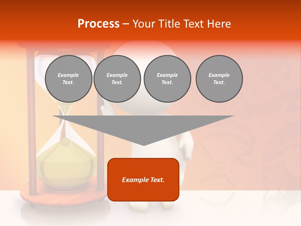 Leaning Person Three Dimensional PowerPoint Template