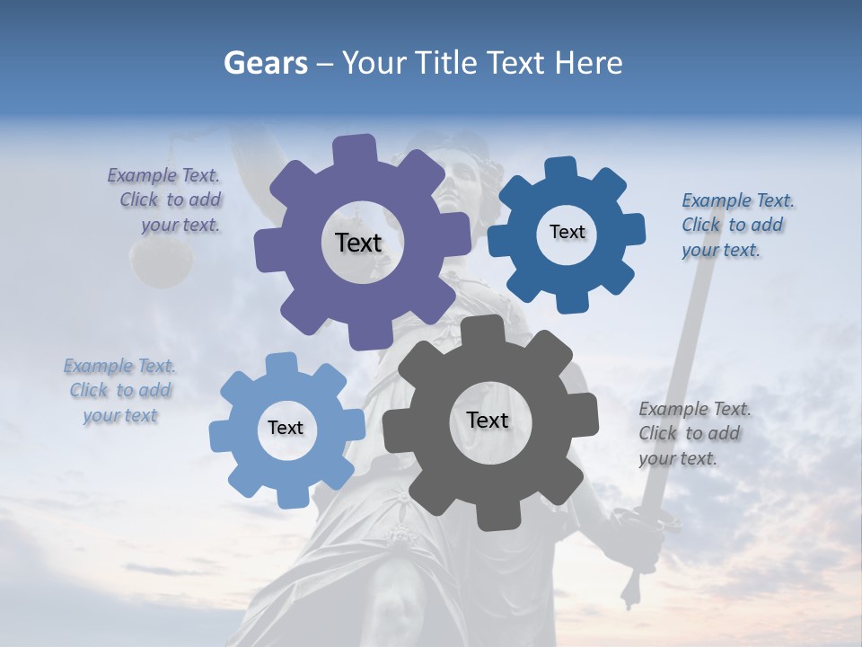 Judge Person Themis PowerPoint Template