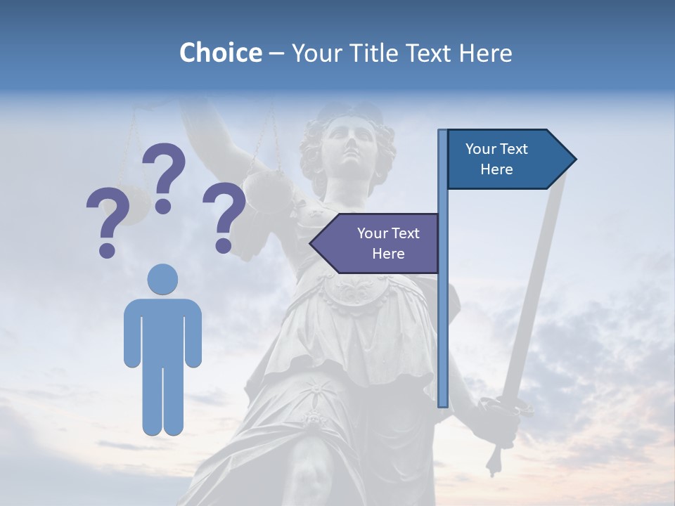 Judge Person Themis PowerPoint Template