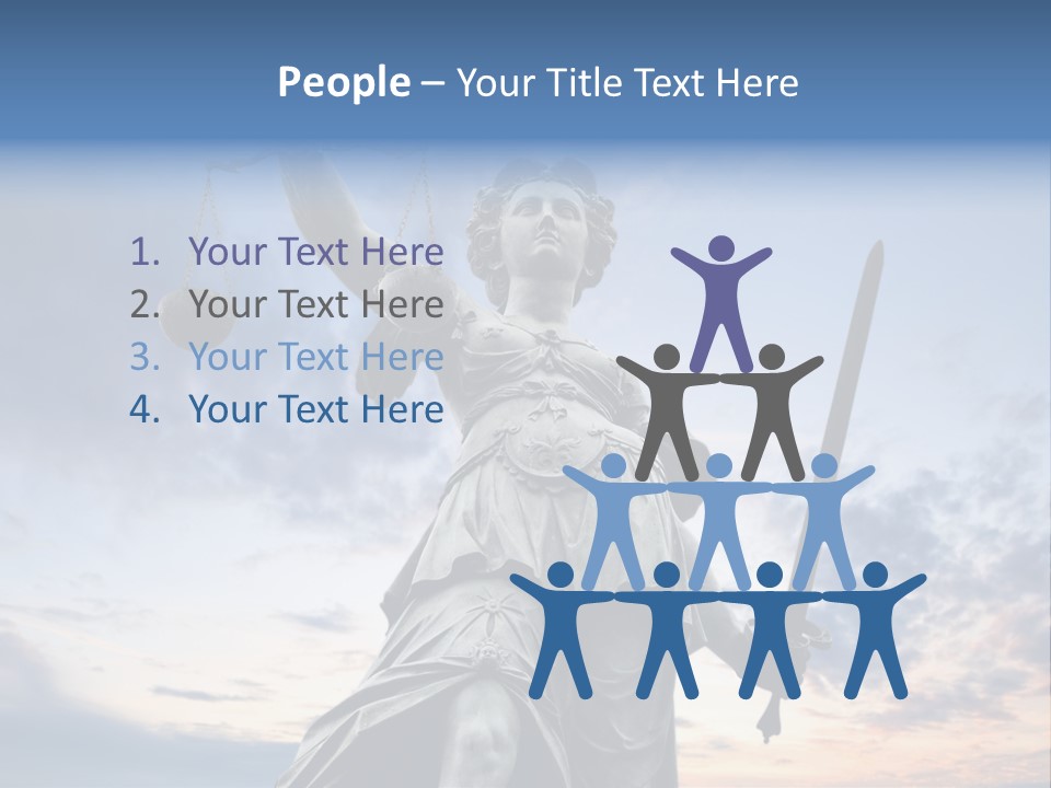 Judge Person Themis PowerPoint Template