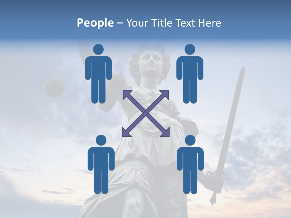 Judge Person Themis PowerPoint Template