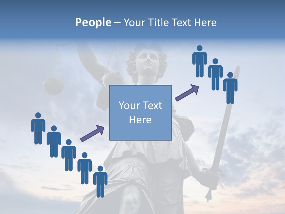 Judge Person Themis PowerPoint Template
